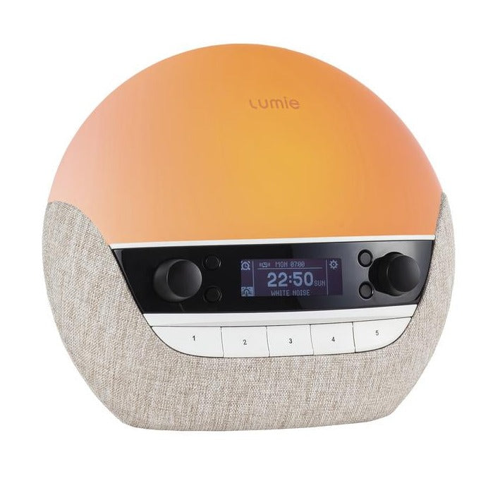 Lumie Bodyclock Luxe FM är en högkvalitativ wake-up lampa med FM-radio och naturliga ljud