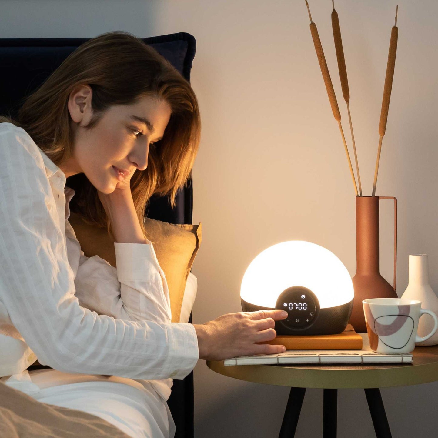 Lumie Bodyclock Glow är en wake-up lampa med naturliga ljud